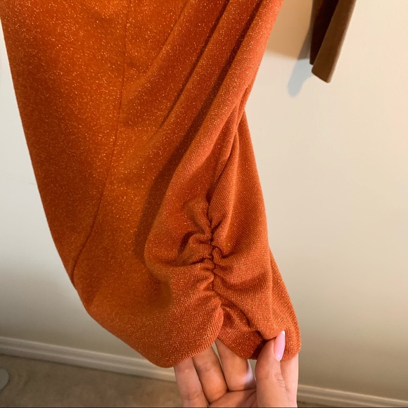 Gold/Orange Top or Dress with brown patches - Picture 6 of 7